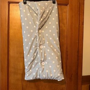 Blue Polka Dot Fleece Sleep Sack